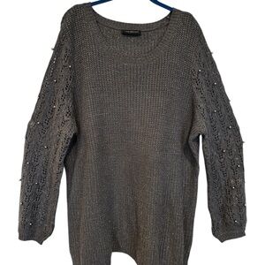 Lane Bryant beaded sleeve sweater